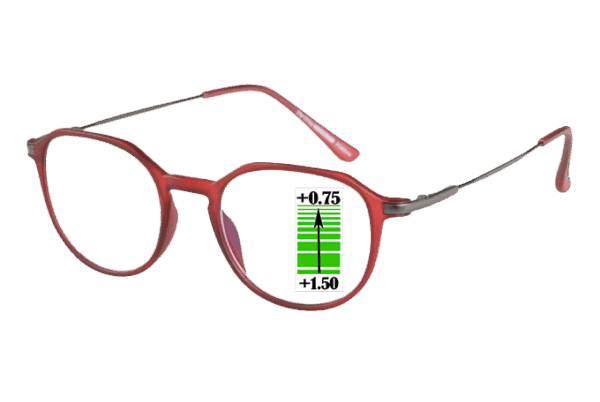 Leesbril Ofar Office Multifocaal CF0004C- Rood -+1.50