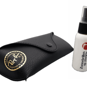 Ray-Ban brillenkoker zwart + reinigingsspray