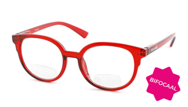 Leesbril Vista Bonita Nova Bifocaal-Aztec Red -+3.00