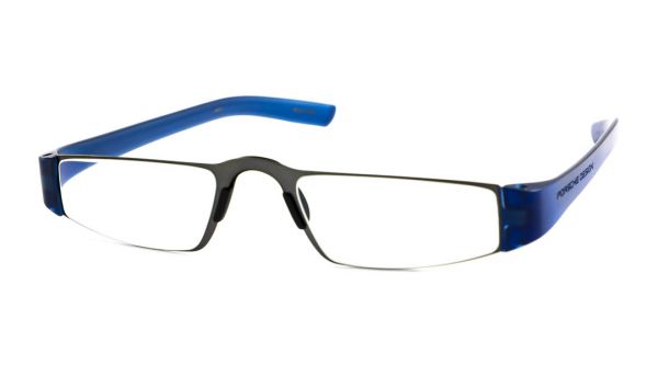 Leesbril Porsche Design P&apos;8801-Titanium/Helderblauw-+1.00
