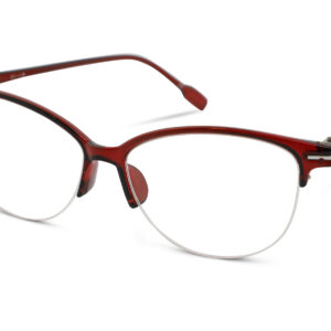 Leesbril Croon Philou-Transparant-Rood-+1.00