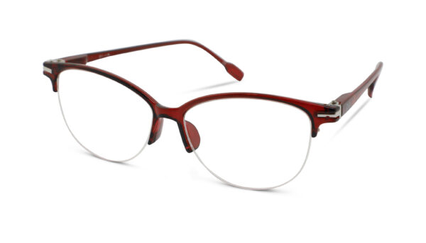 Leesbril Croon Philou-Transparant-Rood-+1.00