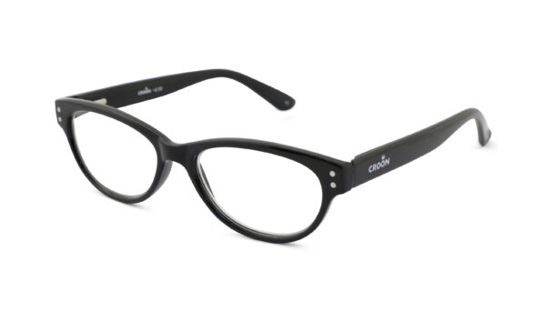 Leesbril Croon Classic-Shiny Black-+1.00
