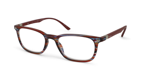 Leesbril Elle EL15937-Rood Gestreept-+1.00
