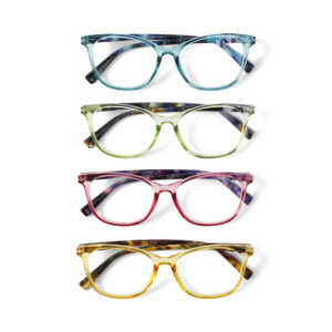 Croon Set van 4, Super-lichte Trendy Leesbril +2.50